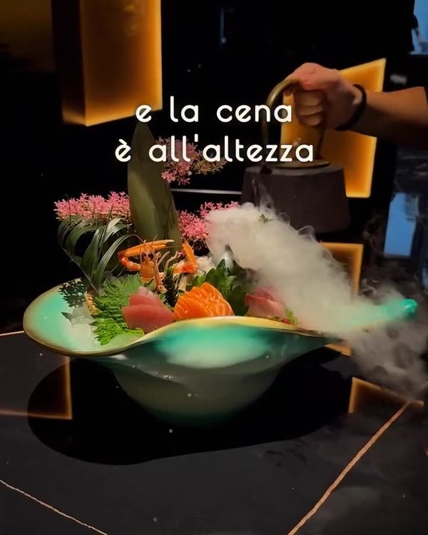 Crudi serviti con il fumo